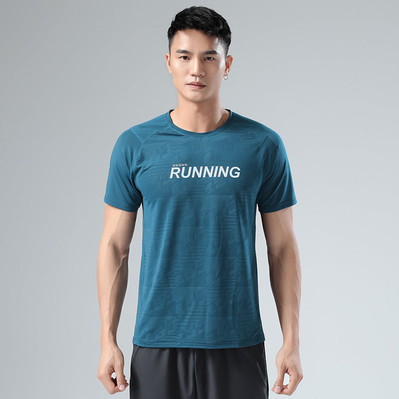 Sweat Wicking Shirt Sports Short-Sleeved T-shirt Men's Loose Large Size