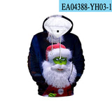 Grinch Hoodie Christmas 3d Printed Hoodie Men And Women