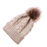 Women Winter Hats Winter Women's Wool Hat Acrylic Trim Warm Knitted Hat
