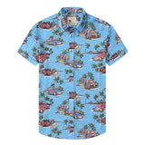 Men Beach T Shirts Men Beach Short Sleeve Printed Shirt Male