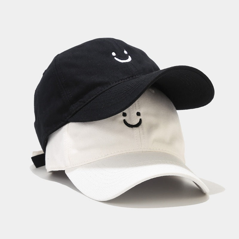 Smiley Face Cap Baseball Cap Soft Top Embroidery
