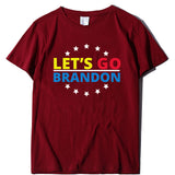 Let's Go Brandon T Shirt Printed Short-Sleeved T-shirt Women's Loose Cotton Top