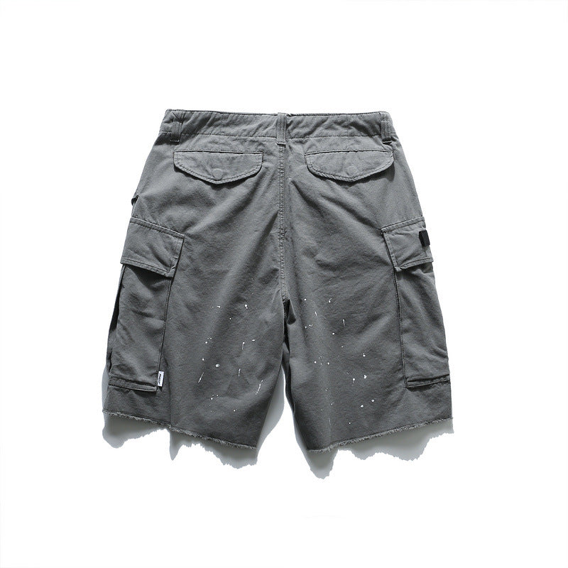 Man Fall Outfits Cargo Pants Large Pocket Overalls Casual Shorts Summer Pirate Shorts Loose