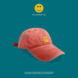 Smiley Face Cap Baseball Cap Summer Peaked Cap