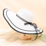 Fedora Golf Hats Summer Satin Women's Dome Straw Hat