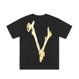 Asap Yams T Shirt Halloween Skull Bone Print Loose Short Sleeve T-Shirt