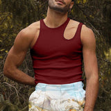 Men Rave T Shirt Sexy Sleeveless T-shirt Menswear Undershirt