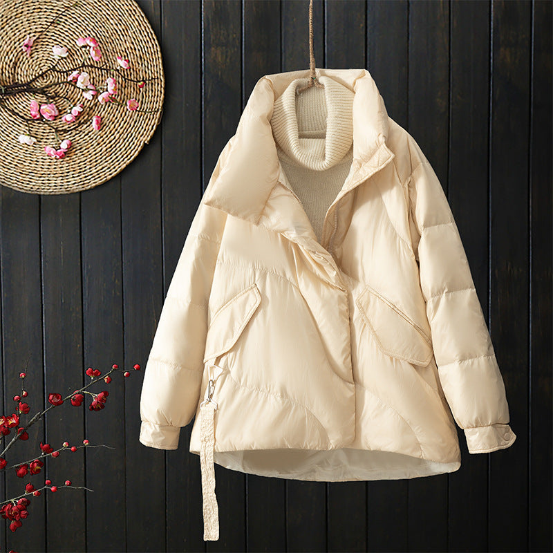 Women Winter Coats Puffer Jacket Down Coat Down Jacket Women's Short Loose Lapel Winter Coat