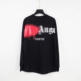 Palm Angels Sweatshirts Printed Long-Sleeved T-shirt Men's and Women's Loose Bottoming Shirt