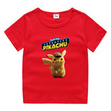 Children Pokemon Pikachu T Shirt Cotton T-shirt Casual Sports