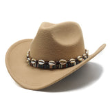 Cowboy Hats Autumn and Winter Top Hat Female Ethnic Style Top Hat