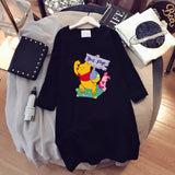 Oversized 90S T Shirt Short-Sleeved T-shirt for Women Loose Top Wear Summer