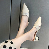 Nude Strappy Block Heels