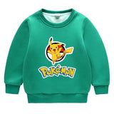 Children Pokemon Pikachu Hoodie Men's and Women's Children & Baby Baby plus Velvet Sweater