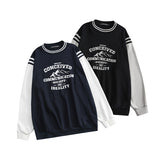 Preppy Aesthetic Sweatshirt Sweater Hong Kong Style Street Loose Couple