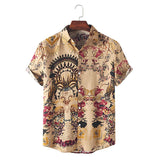 Men Hawaii Shirts Summer Fashion Short Sleeve Men's Shirt