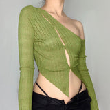 Women Rave Outfits Tops Autumn and Winter Women's Sexy Cardigan Top