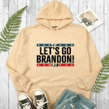 Let'S Go Brandon Hoodie Letter Sweater Men'S And Women'S Long Sleeves Hooded Sweater