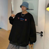Men Sweatshirts Sweater Spring and Autumn Loose round Neck Hip Hop Men