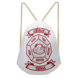 Stranger Things Hellfire Club Handbag Drawstring Pocket Shoulder Drawstring Backpack Bag