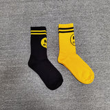 Drew House Drew Smiley Face Long Socks Fashion Brand Men and Women Couple Casual Cotton Mid-Calf Length Socks