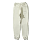 Kanye West Sunday Service Pant Fog Double Line Letters Ankle Banded Pants Casual Fleece Lined