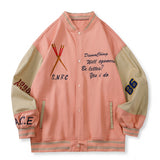 Blue Varsity Jacket Spring and Autumn Coat Men's Teen Jacket Men's Autumn Wear Baseball Uniform