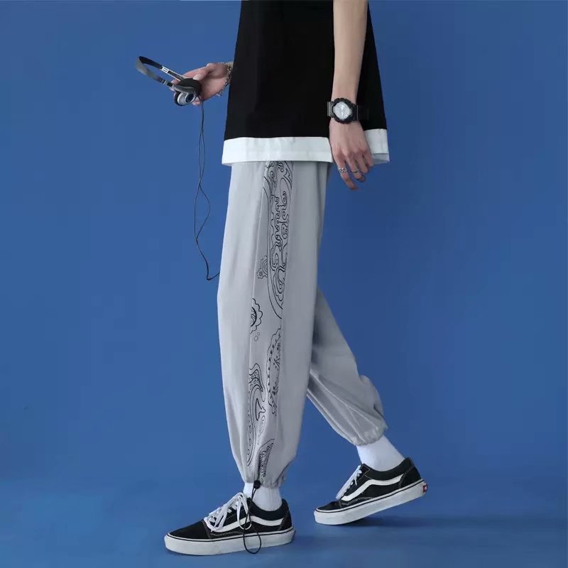 Men Pants Cashew Casual Men's Summer Casual Pants