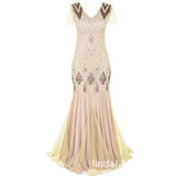 1920S Dress Vintage Sequin Formal Dress Women's Dress Banquet Fishtail