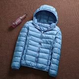 Women Winter Coats Puffer Jacket Down Coat Fall/Winter Lightweight Down Jacket Female Short Hood Winter Clothing Coat