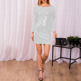 Olivia Wilde Dress Sexy Fashion Sequins Dress Hip-Wrapped Dress