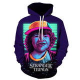 Stranger Things Hellfire Club Coat 3D Digital Printing Anime Hooded Sweater Men's