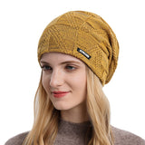 Mens Winter Hats Autumn and Winter Knitted Hat Woolen Cap Ear Protection Warm Hat