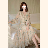 Aesthetic Dress Women's Chiffon Floral Dress Summer