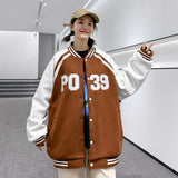 Baggy Jacket Men's Spring and Autumn Loose Baseball Uniform