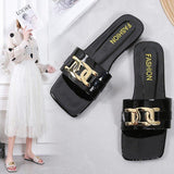 Women Open Toe Sandals Flats Gold Flat Sandals Summer