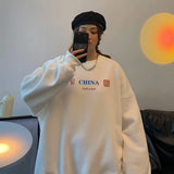 Men Sweatshirts Sweater Spring and Autumn Loose round Neck Hip Hop Men