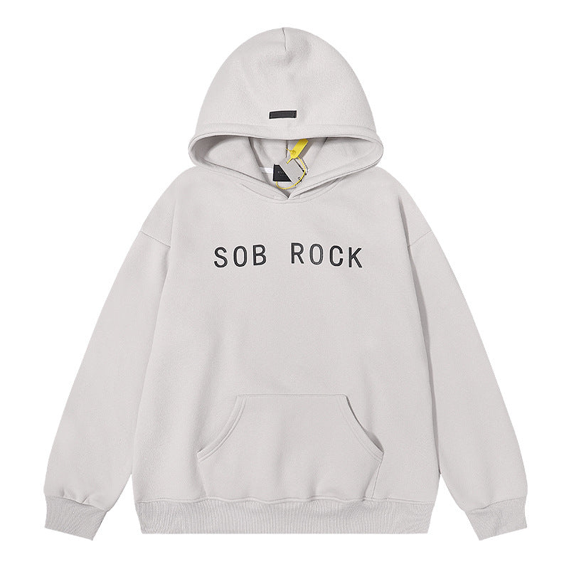 Grafitti Sweatshirts Autumn and Winter Letter Printing Hip Hop Men and Women Loose Casual