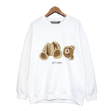 Palm Angels Sweatshirts Palm Angels Broken Bear Embroidery Velvet round Neck Long Sleeve