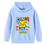 Children Pokemon Pikachu Hoodie Cotton Hooded Sweater