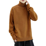 The Rock Turtleneck Sweater Men's Spring and Autumn Pure Color Half Collar Autumn and Winter Sweater