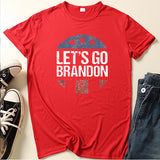 Let'S Go Brandon T Shirt Letter Collarless Hat Thin Casual T-Shirt