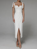 Bridesmaid Dress Spring/Summer Women'S Sexy V-Neck Strap Sheath Dress