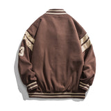 Baby Blue Varsity Jacket Spring Leisure Coat Loose Baseball Uniform