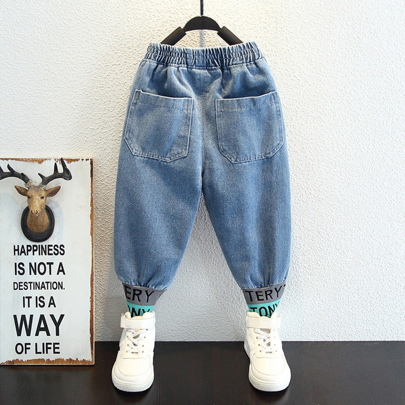 Toddler Boys Pants Boy's Denim Pants Autumn Casual Trousers