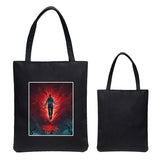 Stranger Things Hellfire Club Handbag Stranger Things 4 Canvas Bag Student Book Bag Shopping Bag Large Capacity Crossbody