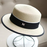 Italian Fedora Hats White Straw Hat Women's Top Hat Summer Women's