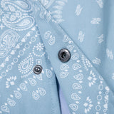 Baby Blue Varsity Jacket Baseball Uniform Autumn Jacket for Men and Women