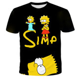 Homer Simpson Shirt Printed Casual Trendy round Neck