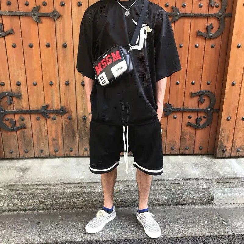 Fog Fear of God Essentials Shorts Mesh Drawstring Sports Basketball Shorts Shorts